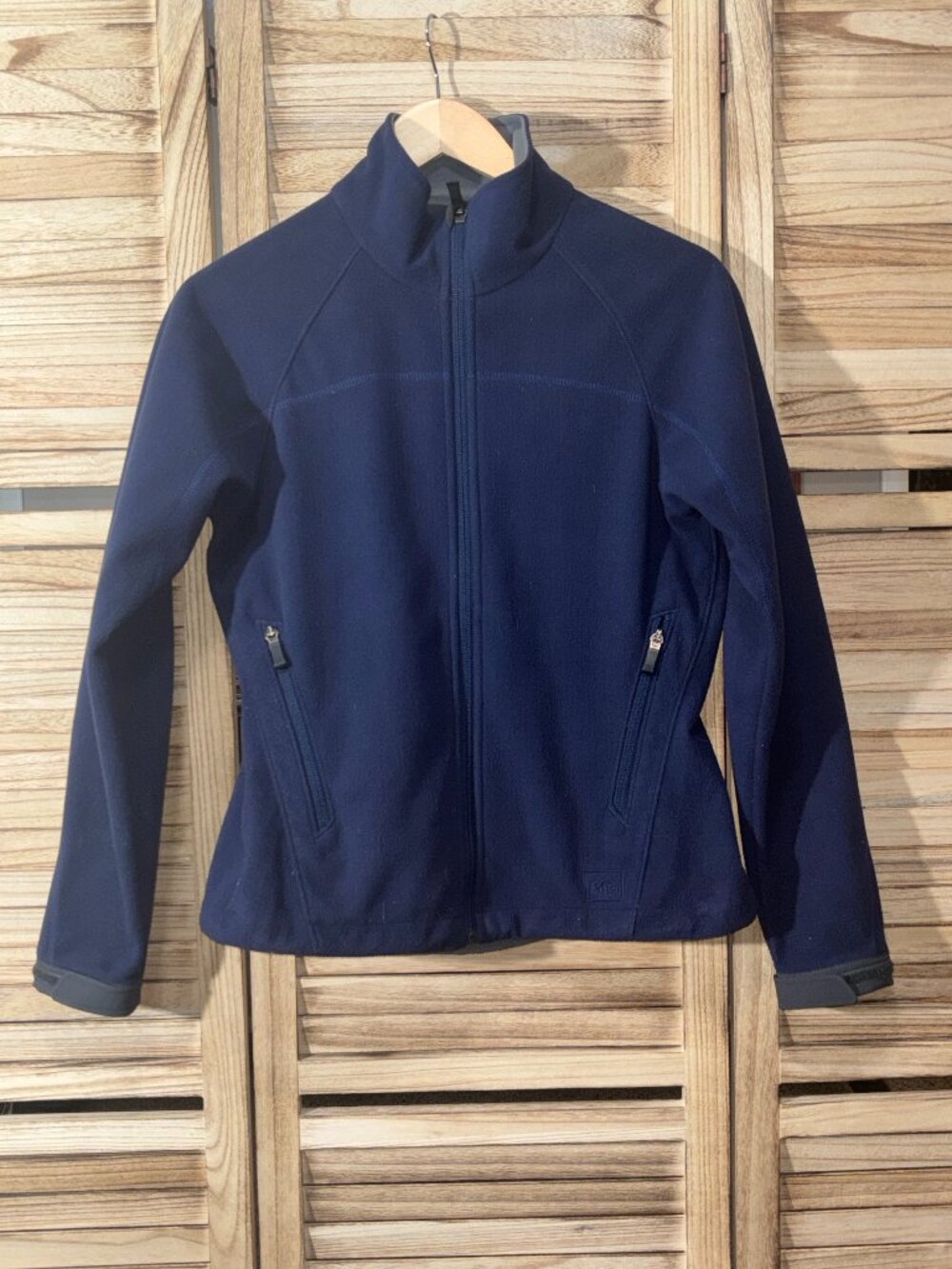 REI Co-op Women’s Fitted Full-Zip Fleece Jacket Dark Blue Size S - Picture 2 of 7
